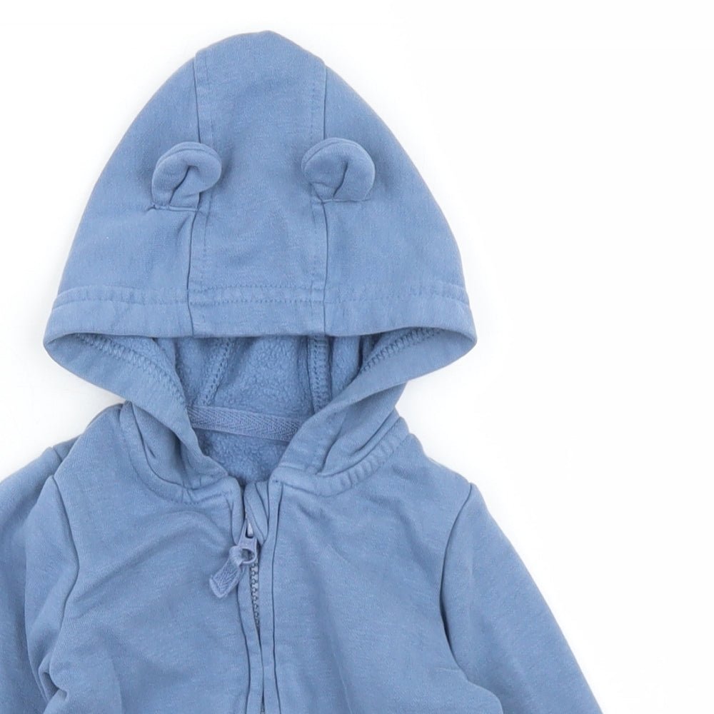 George Boys Blue   Jacket  Size 6-9 Months   Zip