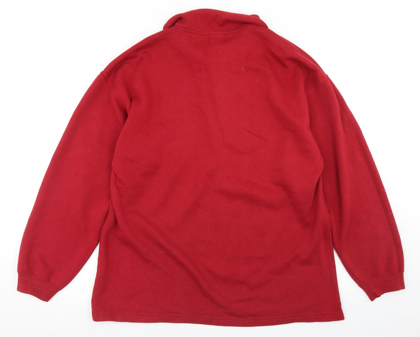 Primark Mens Red  Polyester Pullover Sweatshirt Size L