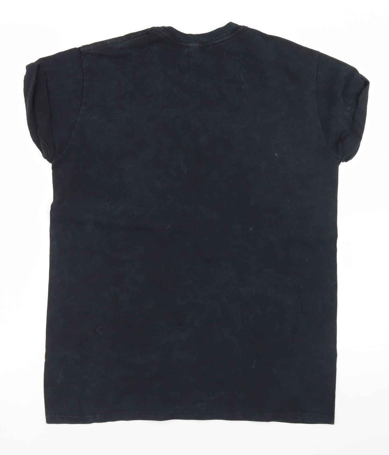 Hearts & Bows Womens Black  Cotton Basic T-Shirt Size M Crew Neck