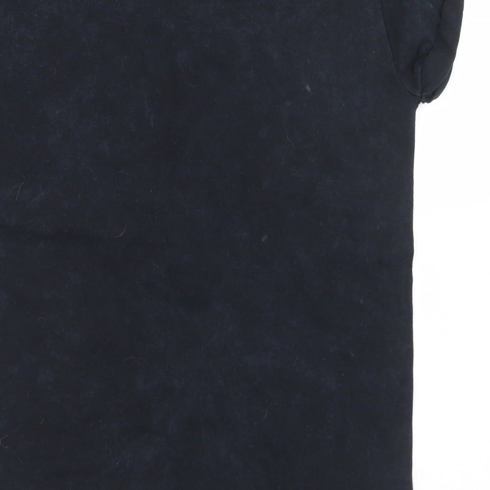 Hearts & Bows Womens Black  Cotton Basic T-Shirt Size M Crew Neck