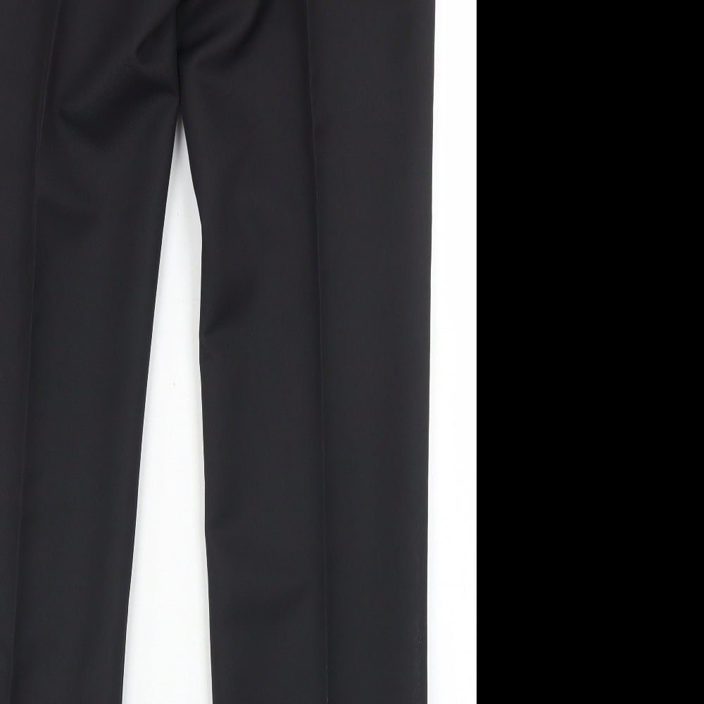 Cedar Wood State Mens Black  Polyester Dress Pants Trousers Size 30 in L29 in Regular Button