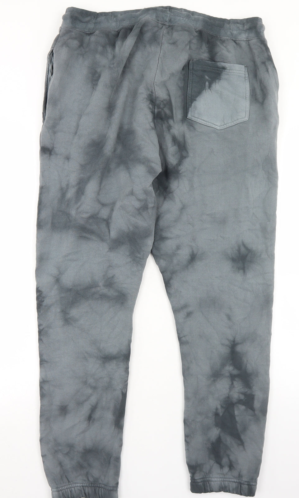 Primark Mens Grey Camouflage Cotton Jogger Trousers Size XL L26 in Regular Drawstring