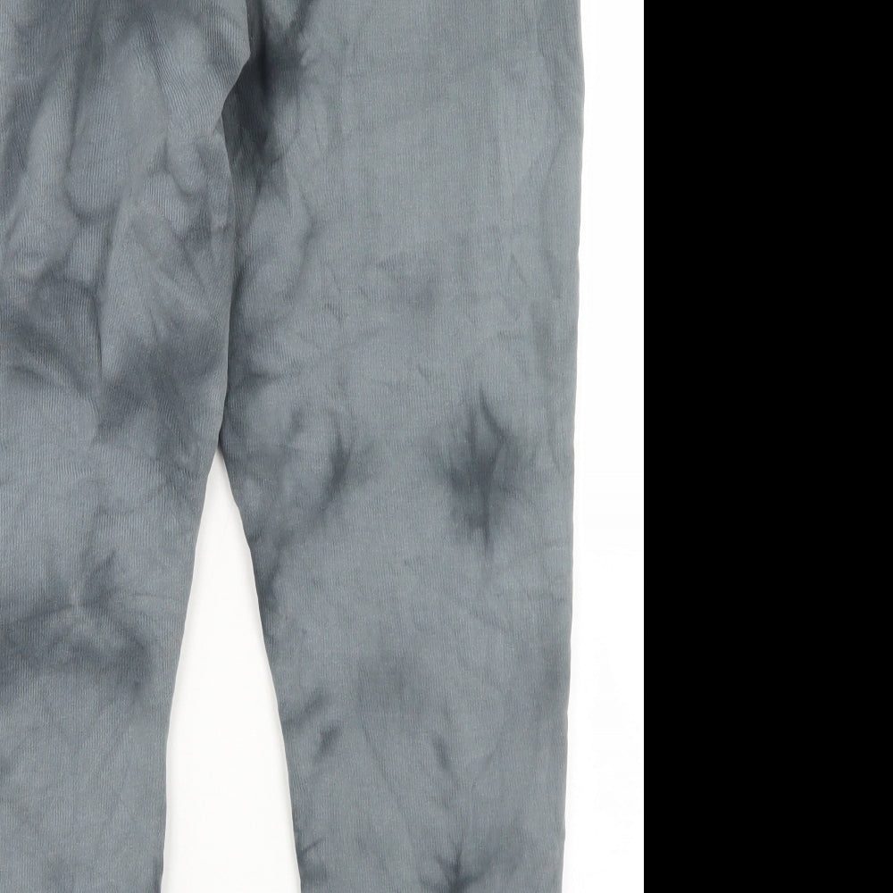 Primark Mens Grey Camouflage Cotton Jogger Trousers Size XL L26 in Regular Drawstring