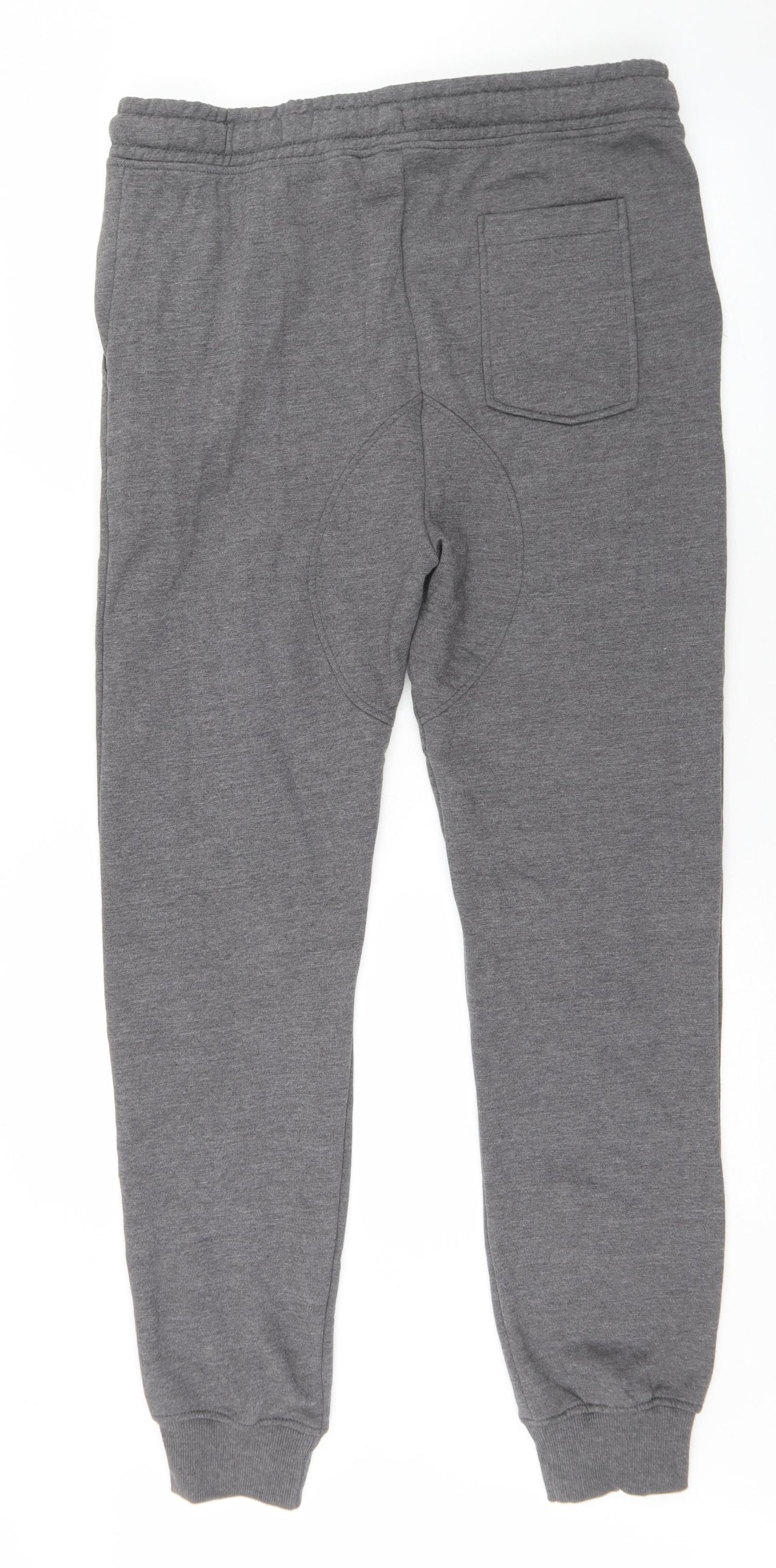 Crosshatch Mens Grey  Cotton Jogger Trousers Size XL L31 in Regular Drawstring