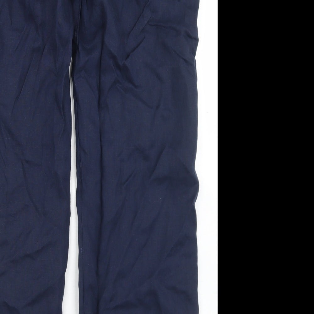 Atmosphere Womens Blue  Linen Trousers  Size 16 L28 in Regular Drawstring