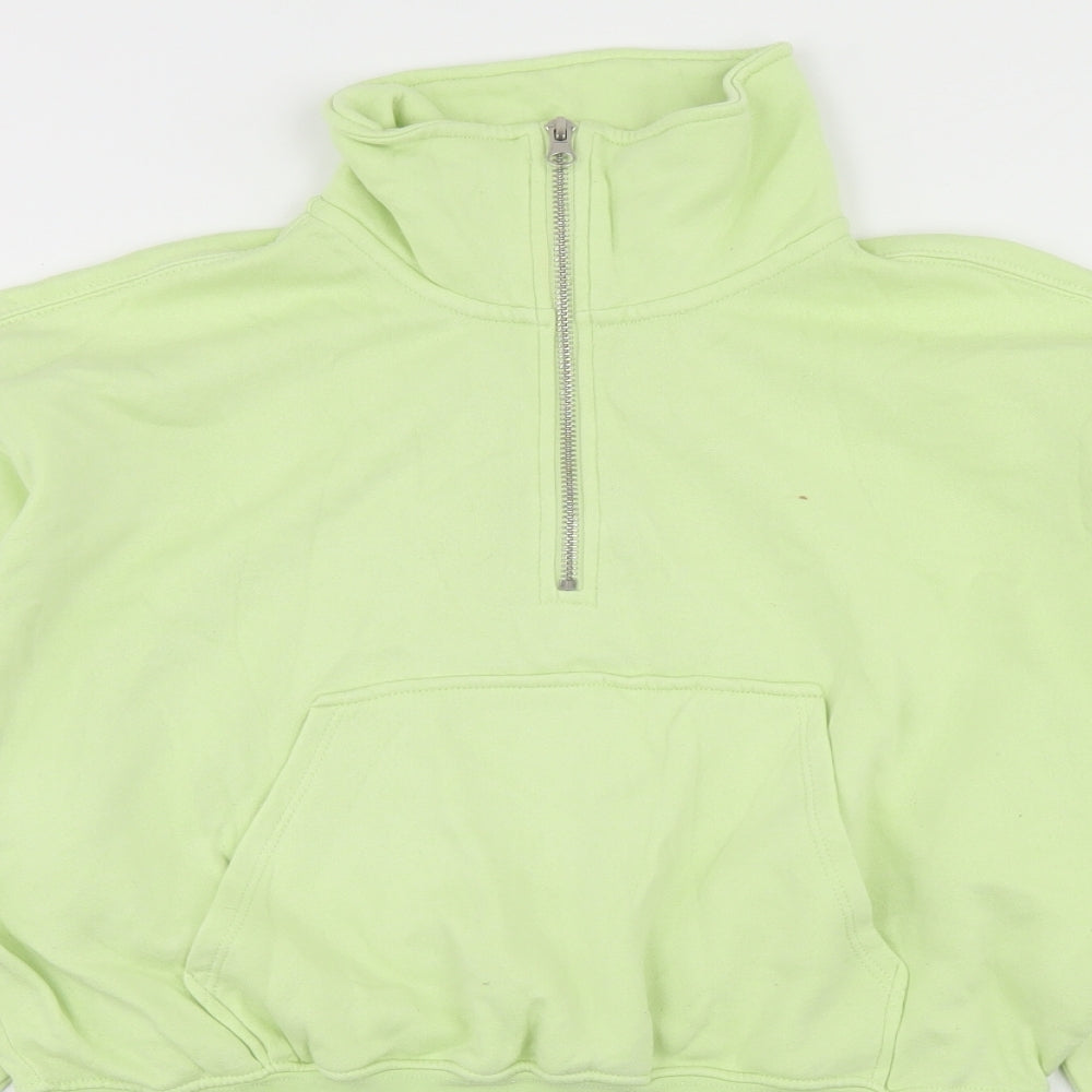 Divided Womens Green  Cotton Pullover Sweatshirt Size S   - cropped