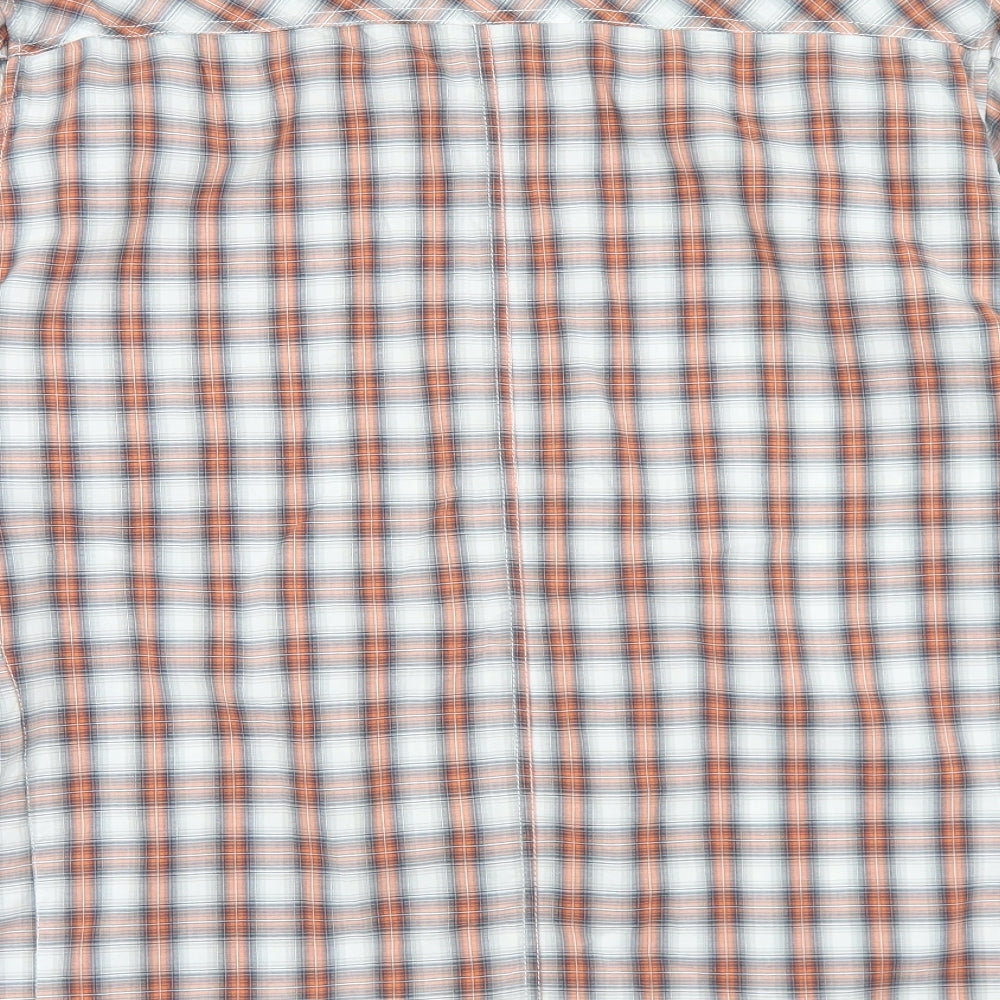 Hoi Polloi Mens Multicoloured Plaid Cotton  Button-Up Size XL Collared Button