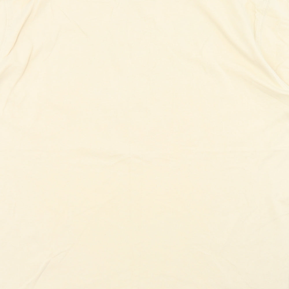 Animal Mens Beige  Cotton  T-Shirt Size L Crew Neck  - VW camper
