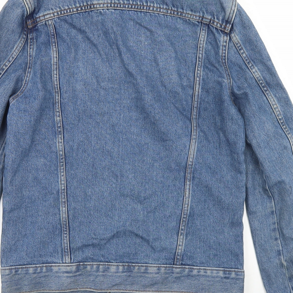 River Island Mens Blue   Jacket  Size S  Button