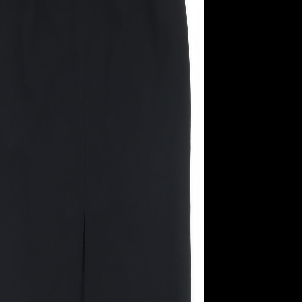NEXT Womens Black  Polyester Straight & Pencil Skirt Size 8   Zip