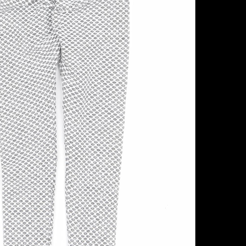 SheIn Womens Grey  Nylon Cropped Leggings Size XS L20 in