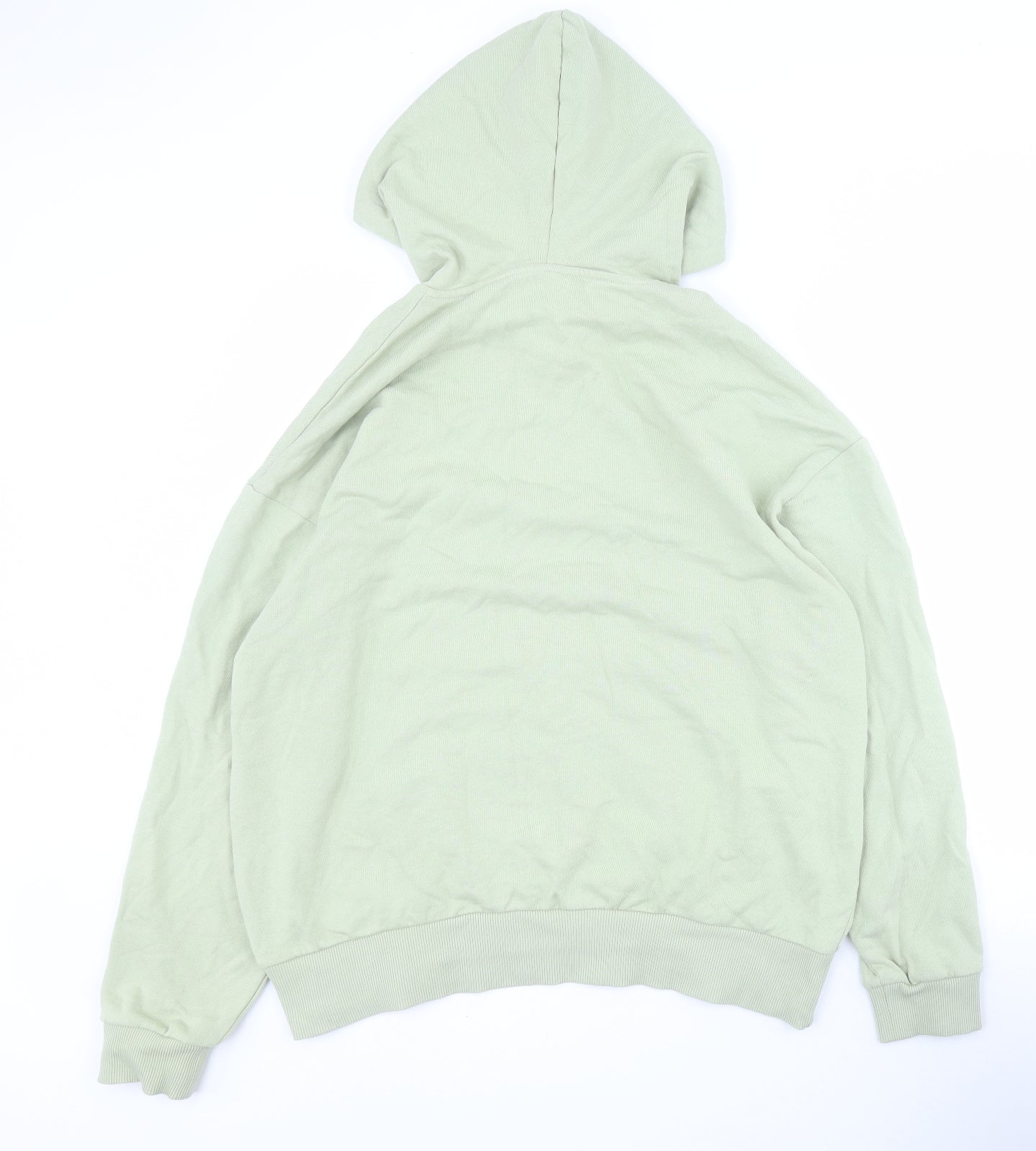 ASOS Mens Green  Cotton Pullover Hoodie Size L