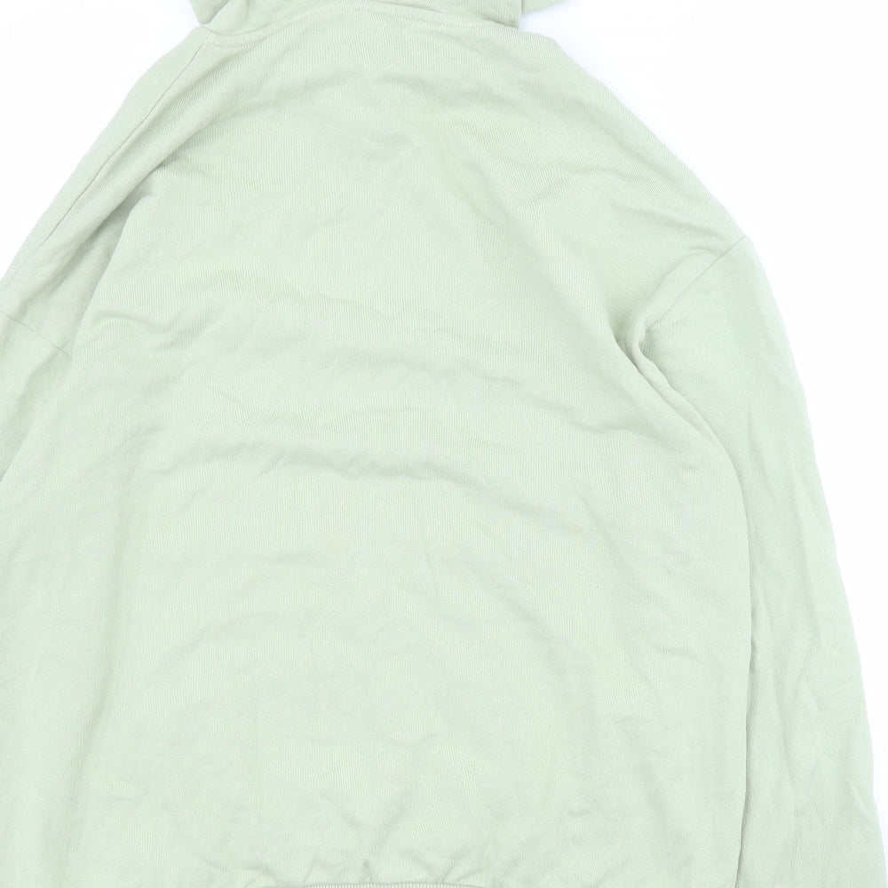 ASOS Mens Green  Cotton Pullover Hoodie Size L
