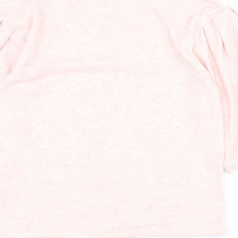 Dorothy Perkins Womens Pink Round Neck  Polyester Pullover Jumper Size 10