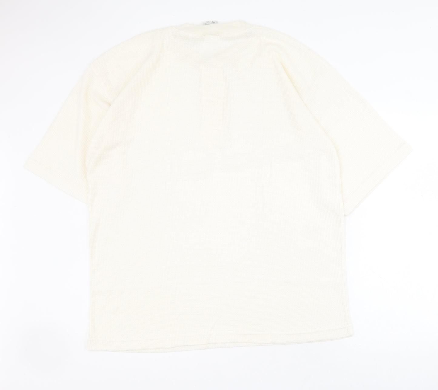 Levi's Mens Beige  Cotton  T-Shirt Size M Henley