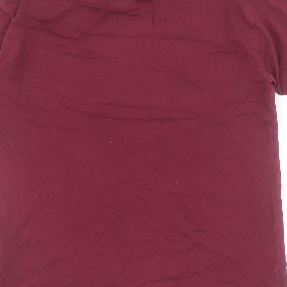 VANS Mens Red  Cotton  T-Shirt Size S Crew Neck