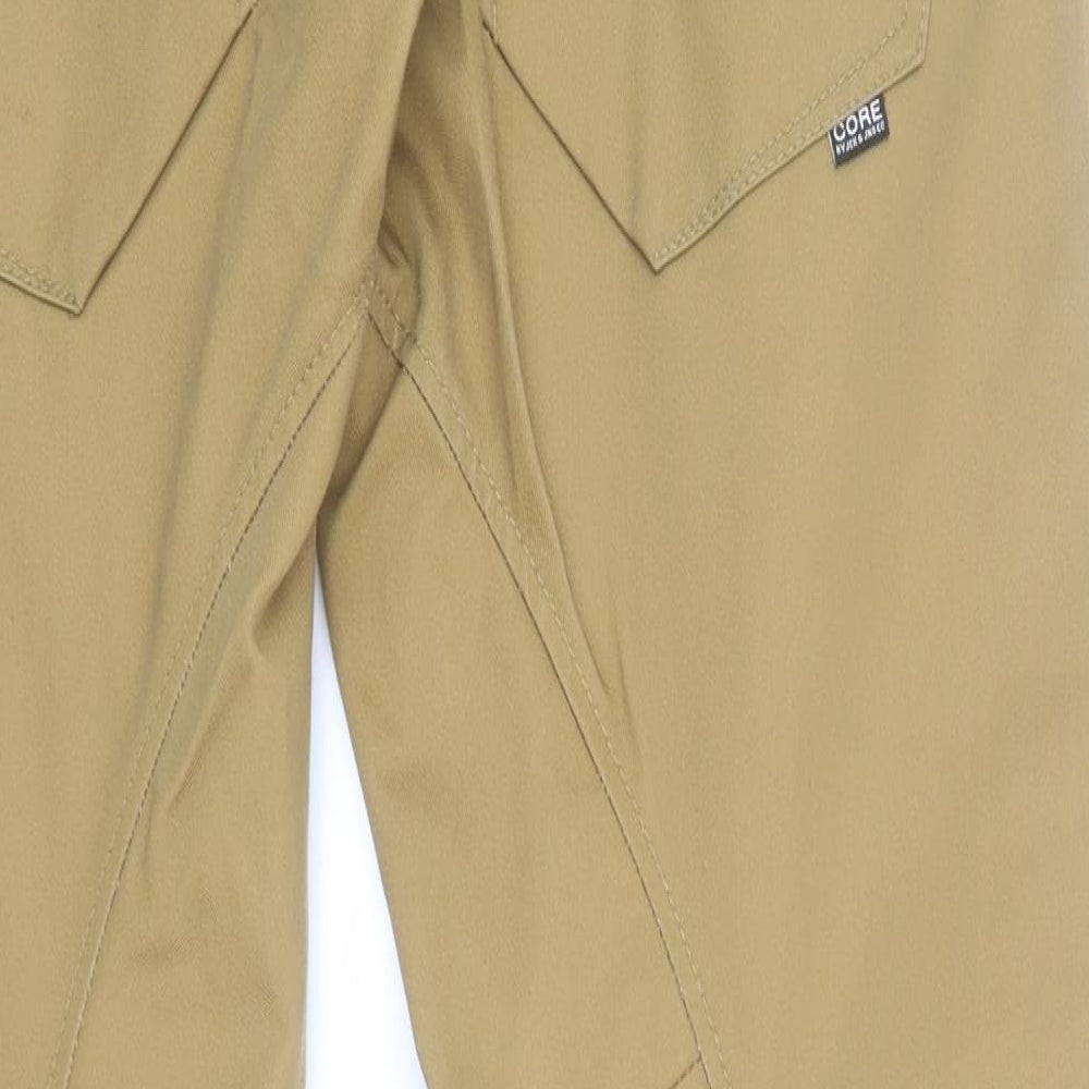 JACK & JONES Mens Brown  Cotton Chino Trousers Size 34 L31 in Regular Button