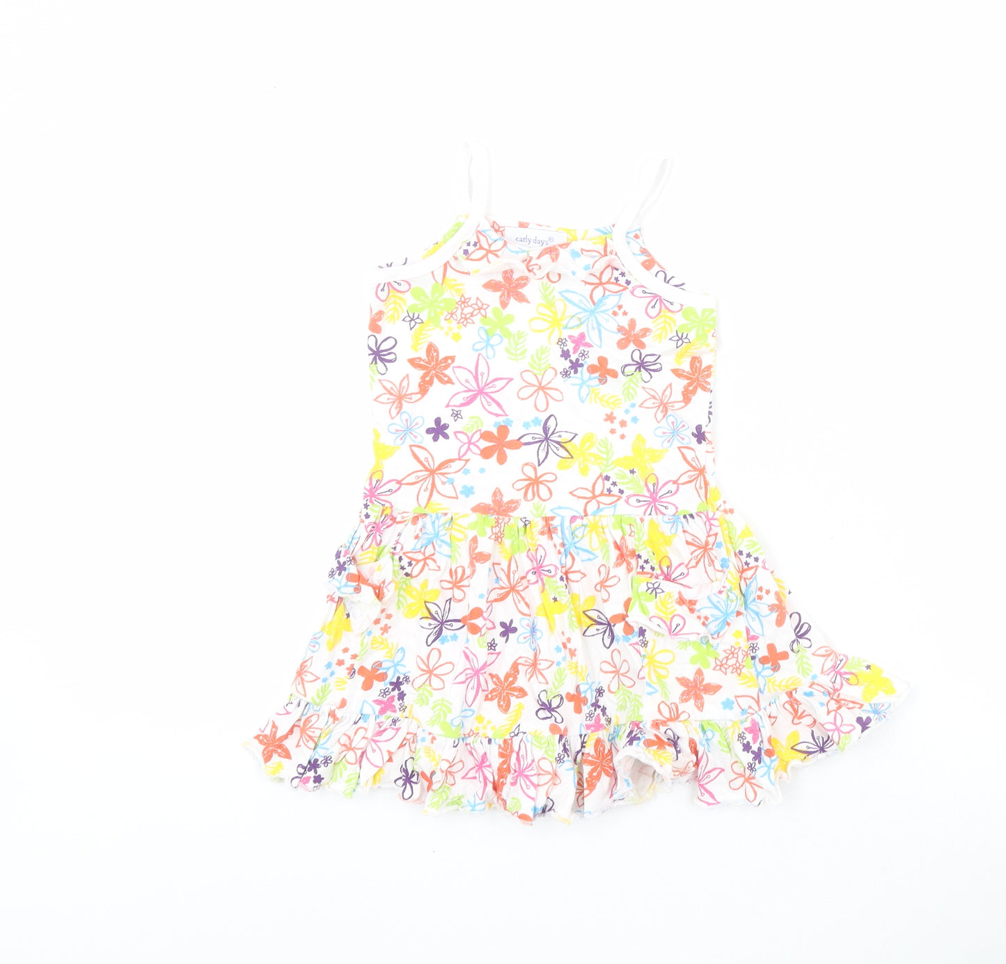 Early Days Baby Multicoloured Floral 100% Cotton A-Line  Size 18-24 Months  Round Neck Pullover