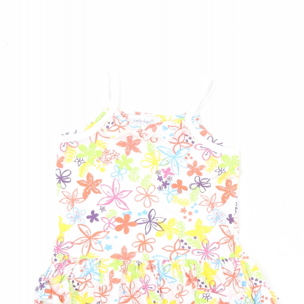 Early Days Baby Multicoloured Floral 100% Cotton A-Line  Size 18-24 Months  Round Neck Pullover