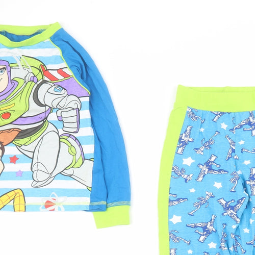 Character.com Boys Blue Solid 100% Cotton  Pyjama Set Size 5-6 Years  Pullover - Toy Story