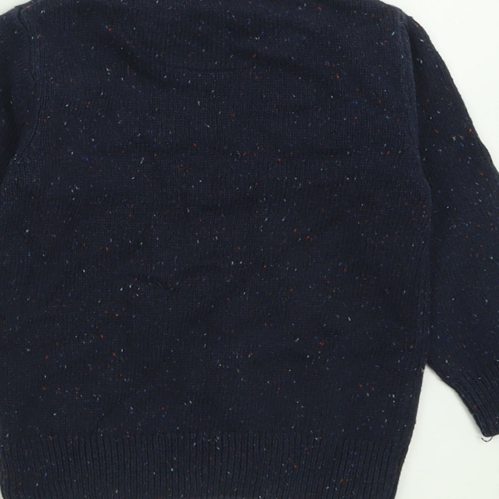 net Boys Blue Crew Neck  Cotton Pullover Jumper Size 2-3 Years  Pullover