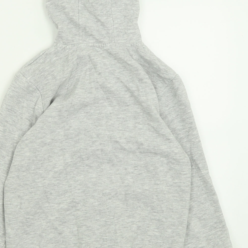George Boys Grey  Cotton Full Zip Hoodie Size 7-8 Years  Zip