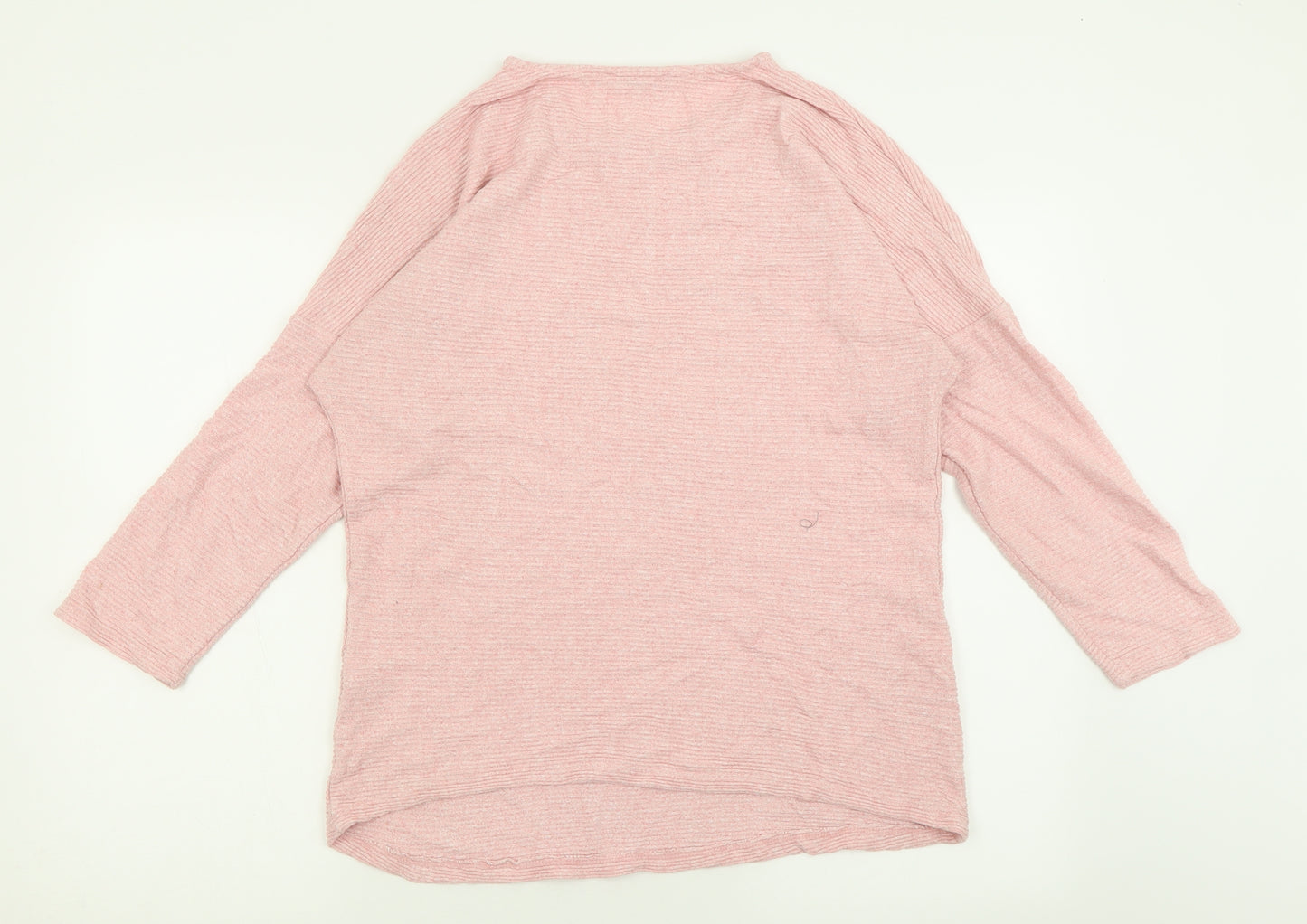 George Womens Pink Crew Neck  Viscose Pullover Jumper Size L