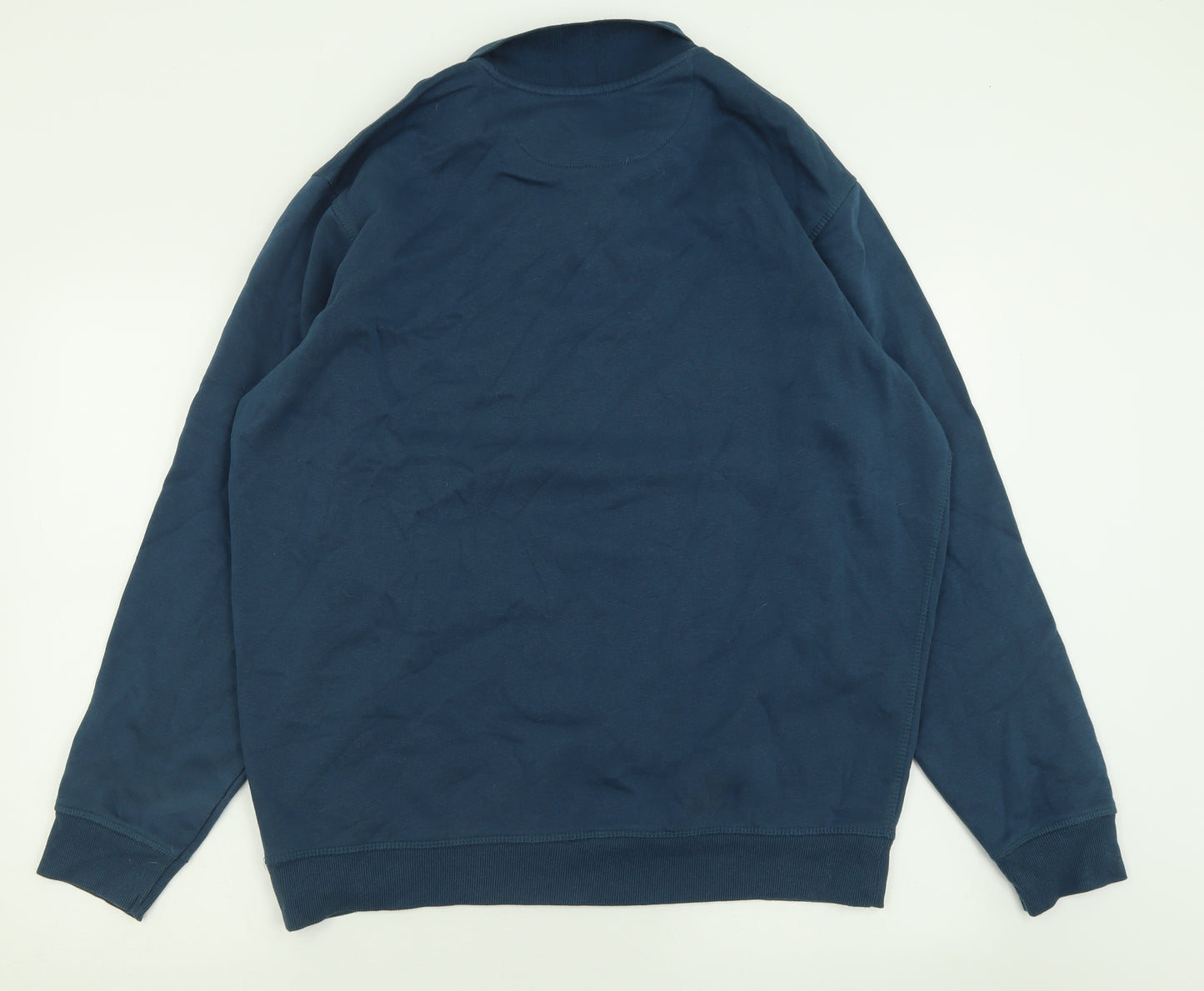 James pringle Mens Blue Collared  Cotton Pullover Jumper Size XL