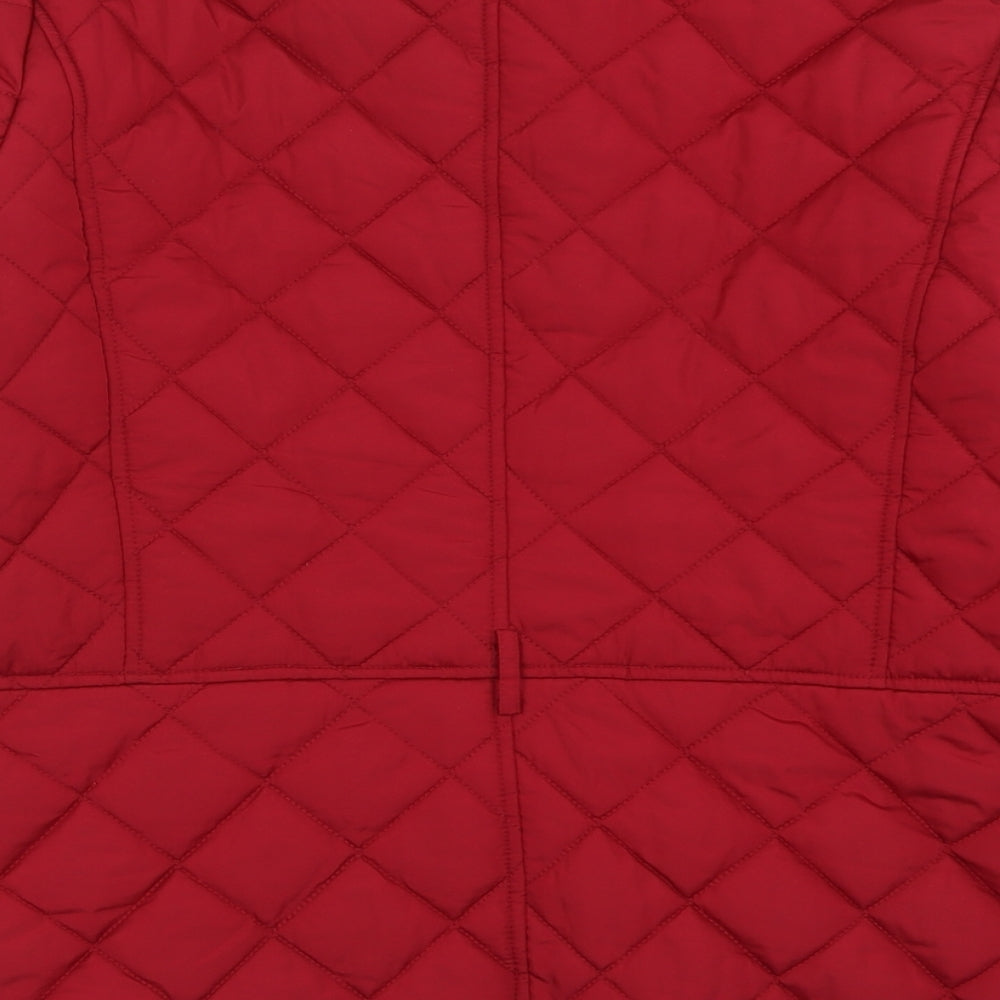 TU Womens Pink   Quilted Jacket Size 18  Zip