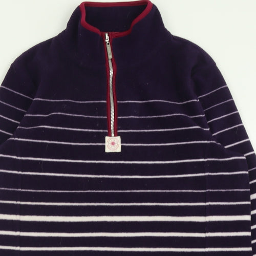 Maine Womens Purple Striped  Jacket  Size 14  Zip