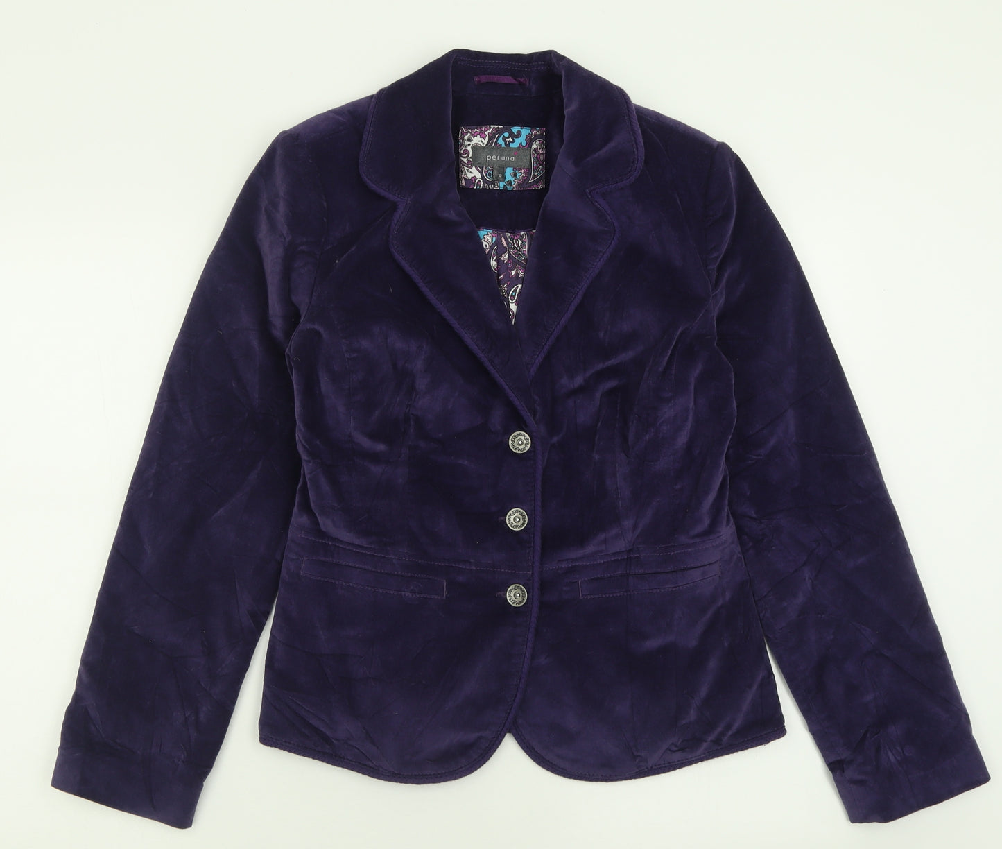 Per Una Womens Black   Jacket Blazer Size 12  Button