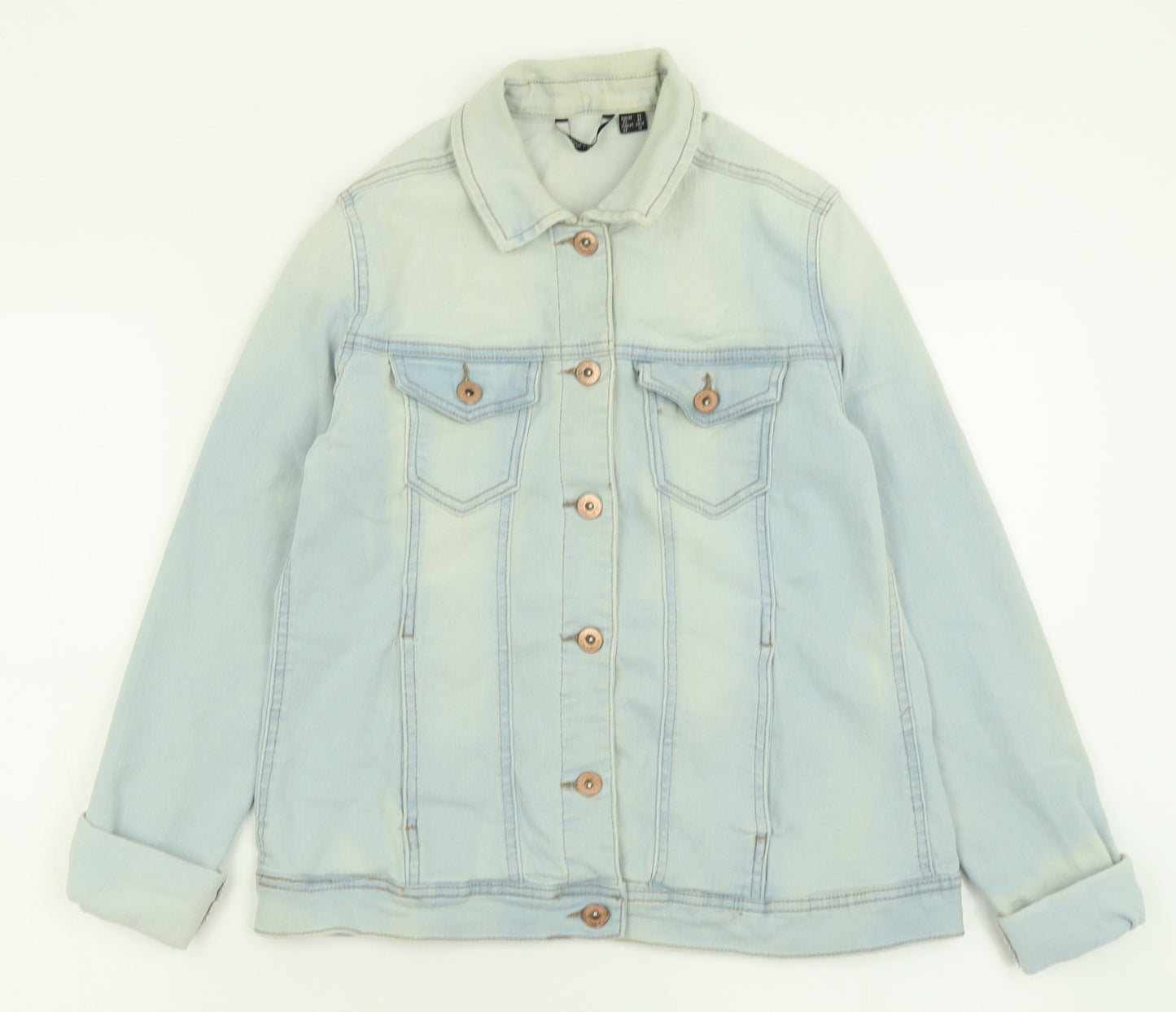 ESMARA Womens Blue   Jacket  Size 14  Button - Distressed