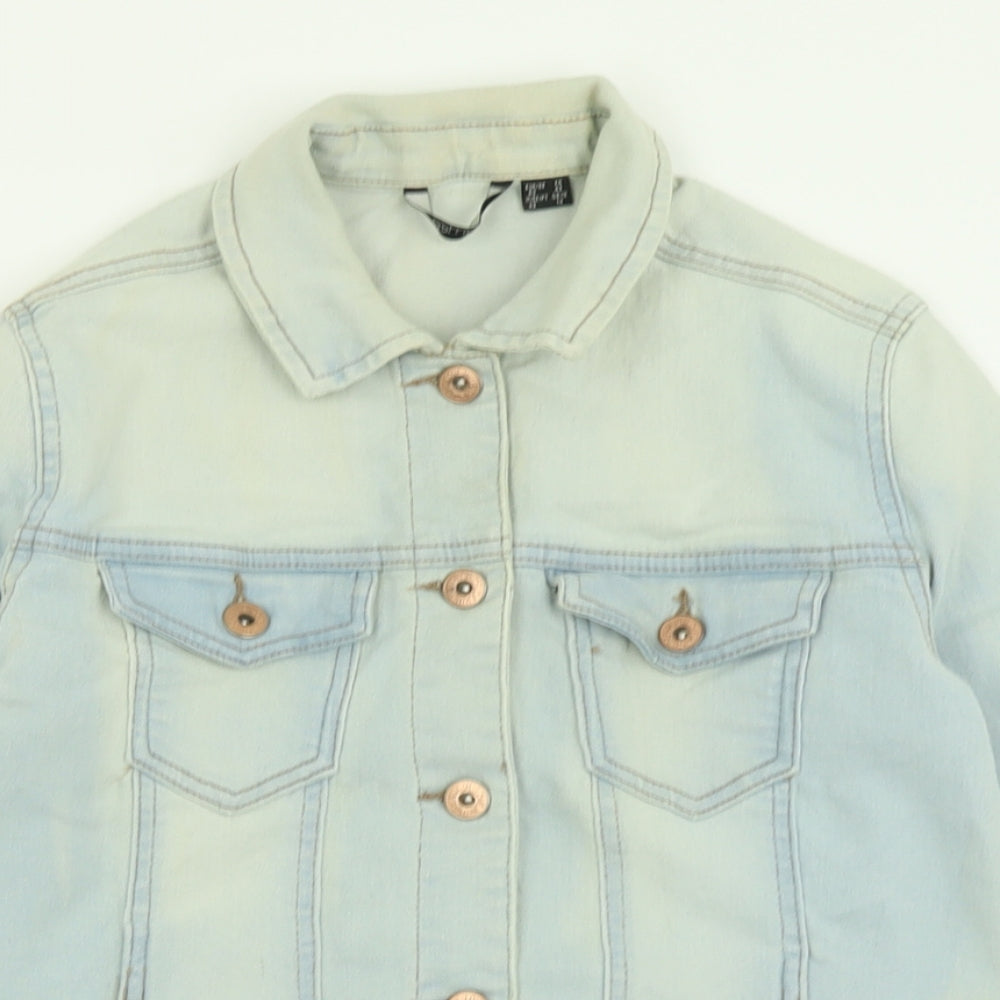 ESMARA Womens Blue   Jacket  Size 14  Button - Distressed