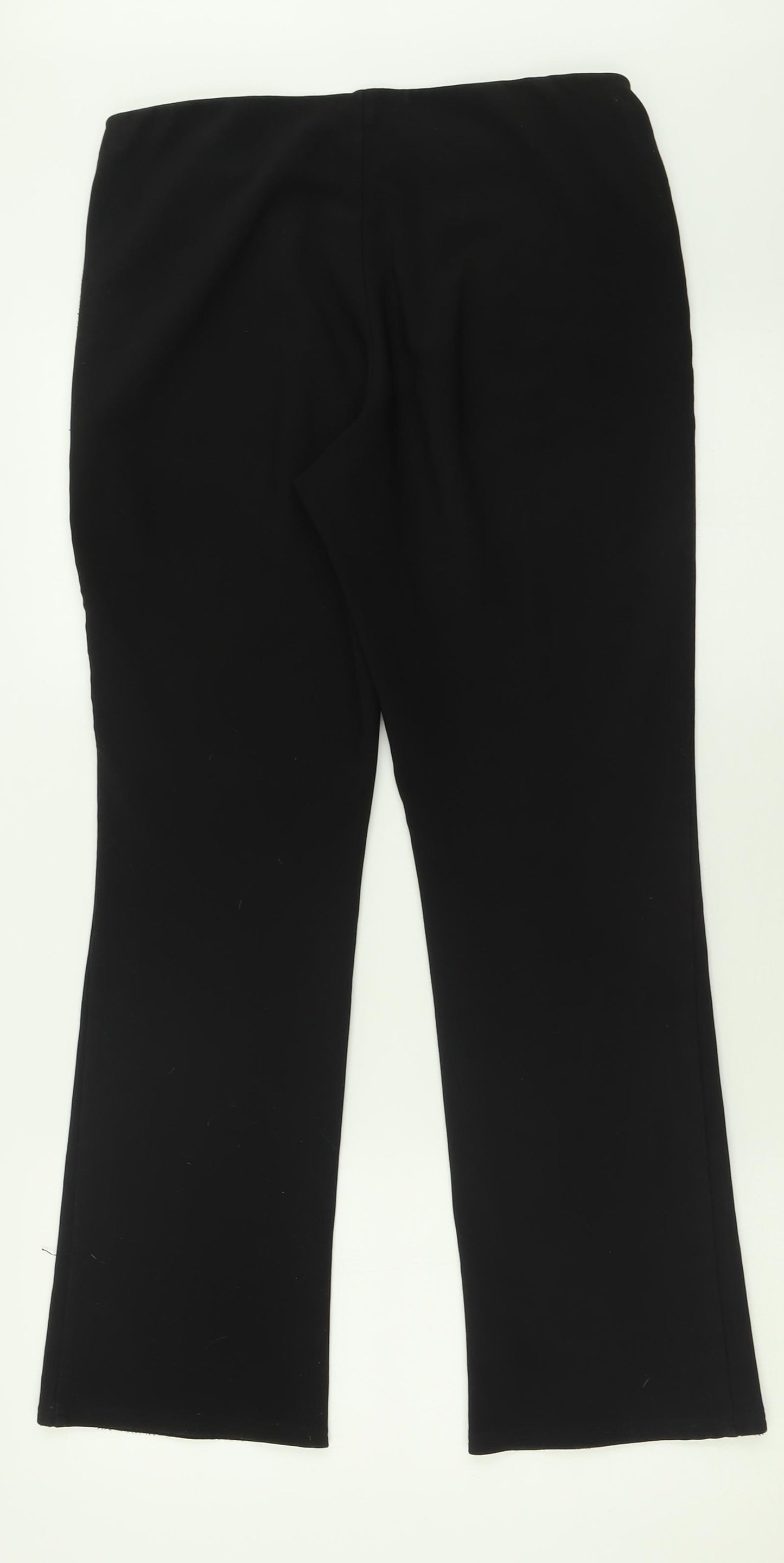 Originals Womens Black  Polyester Trousers  Size 12 L28 in Regular