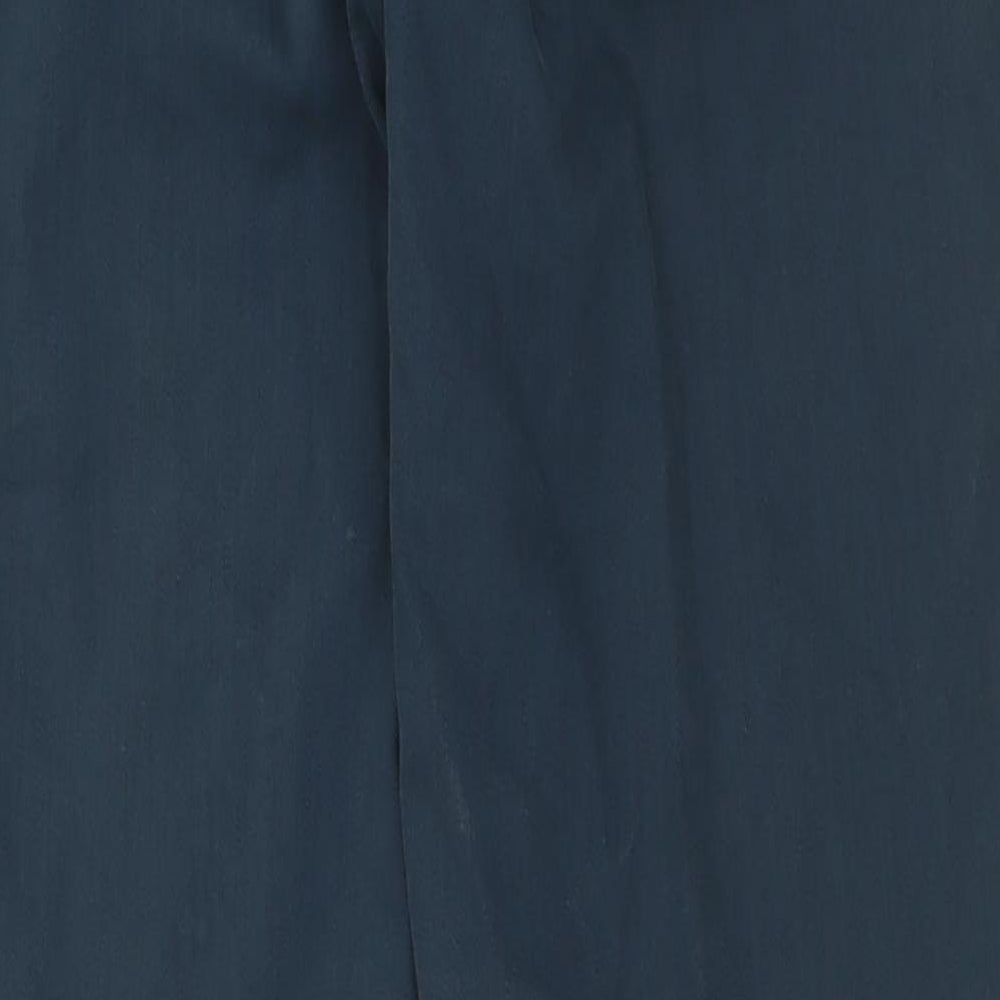 Meyer Mens Black  Cotton Trousers  Size 32 L30 in Regular Button