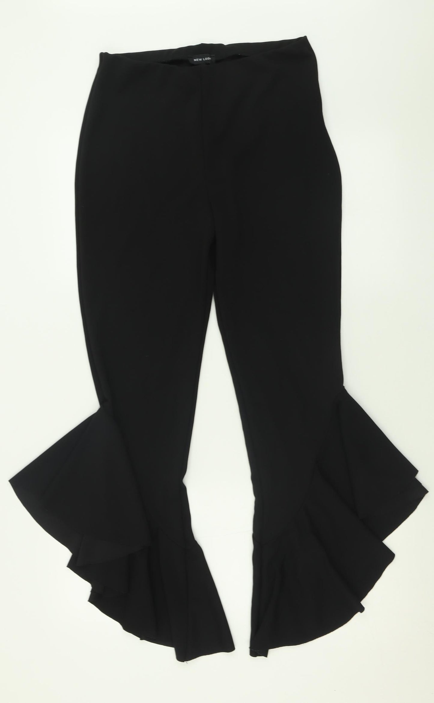 New Look Womens Black  Polyester Trousers  Size 12 L30 in Regular