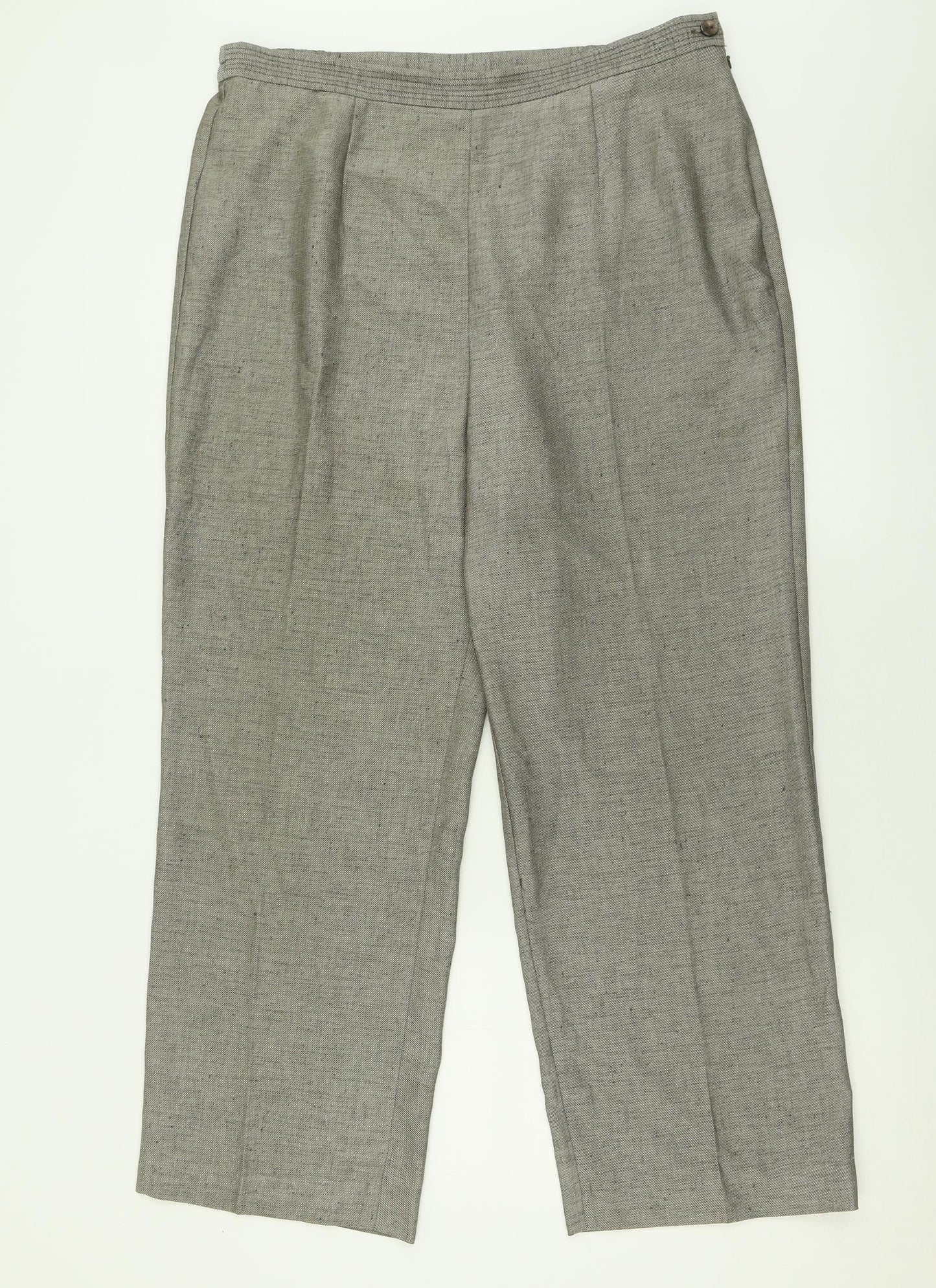 Eastex Womens Brown  Polyester Trousers  Size 16 L29 in Regular Button