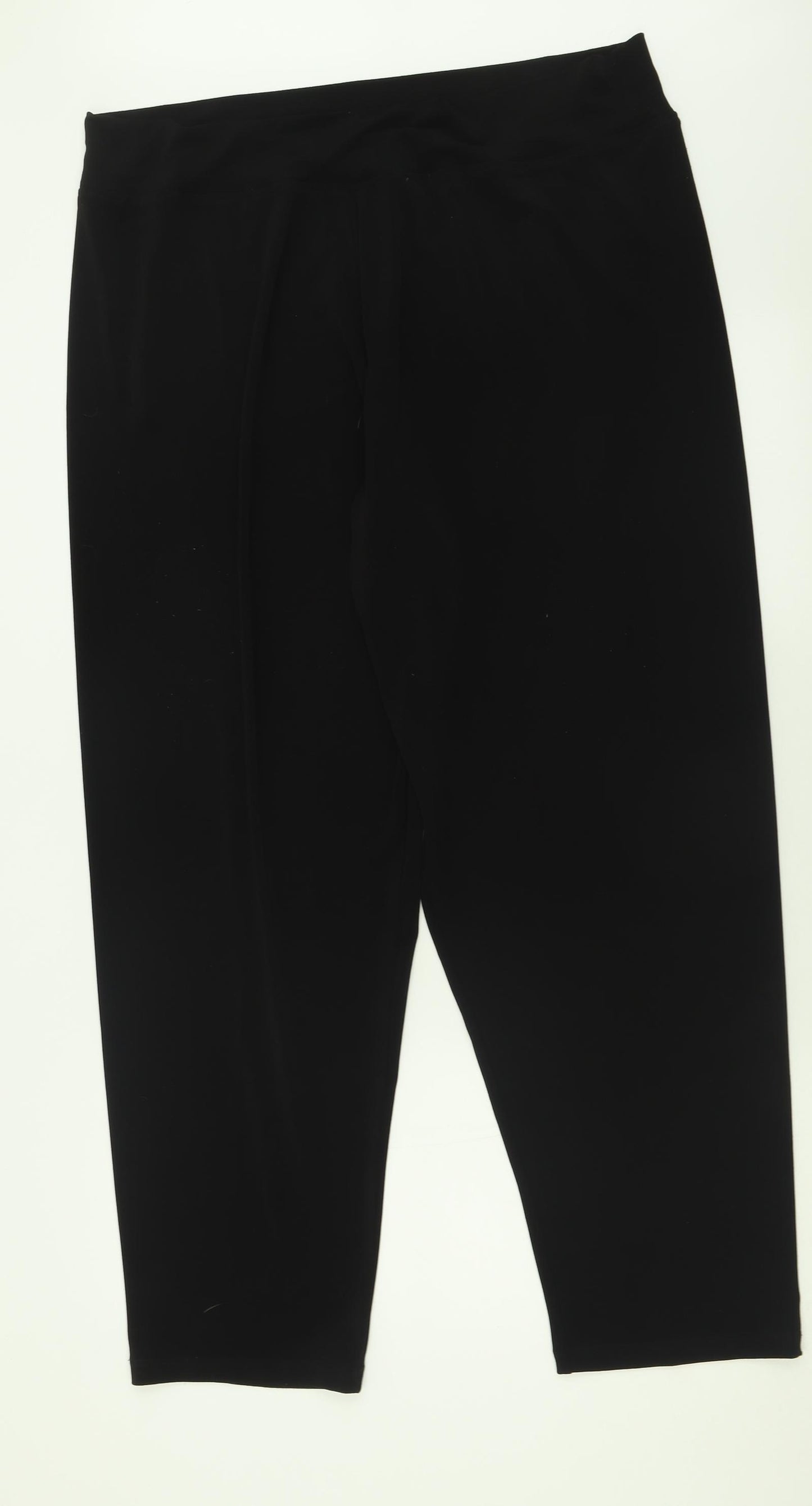 KIM&CO Womens Black  Polyester Trousers  Size 3XL L32 in Regular