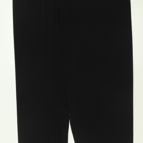 KIM&CO Womens Black  Polyester Trousers  Size 3XL L32 in Regular