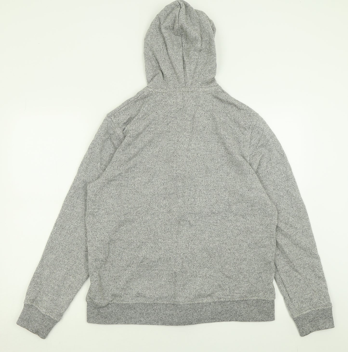 TU Mens Grey  Cotton Full Zip Hoodie Size M