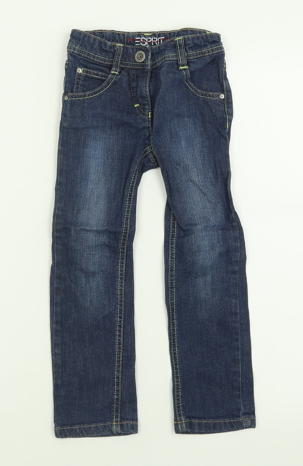 Esprit Boys Black  Cotton Straight Jeans Size 5 Years  Regular Button