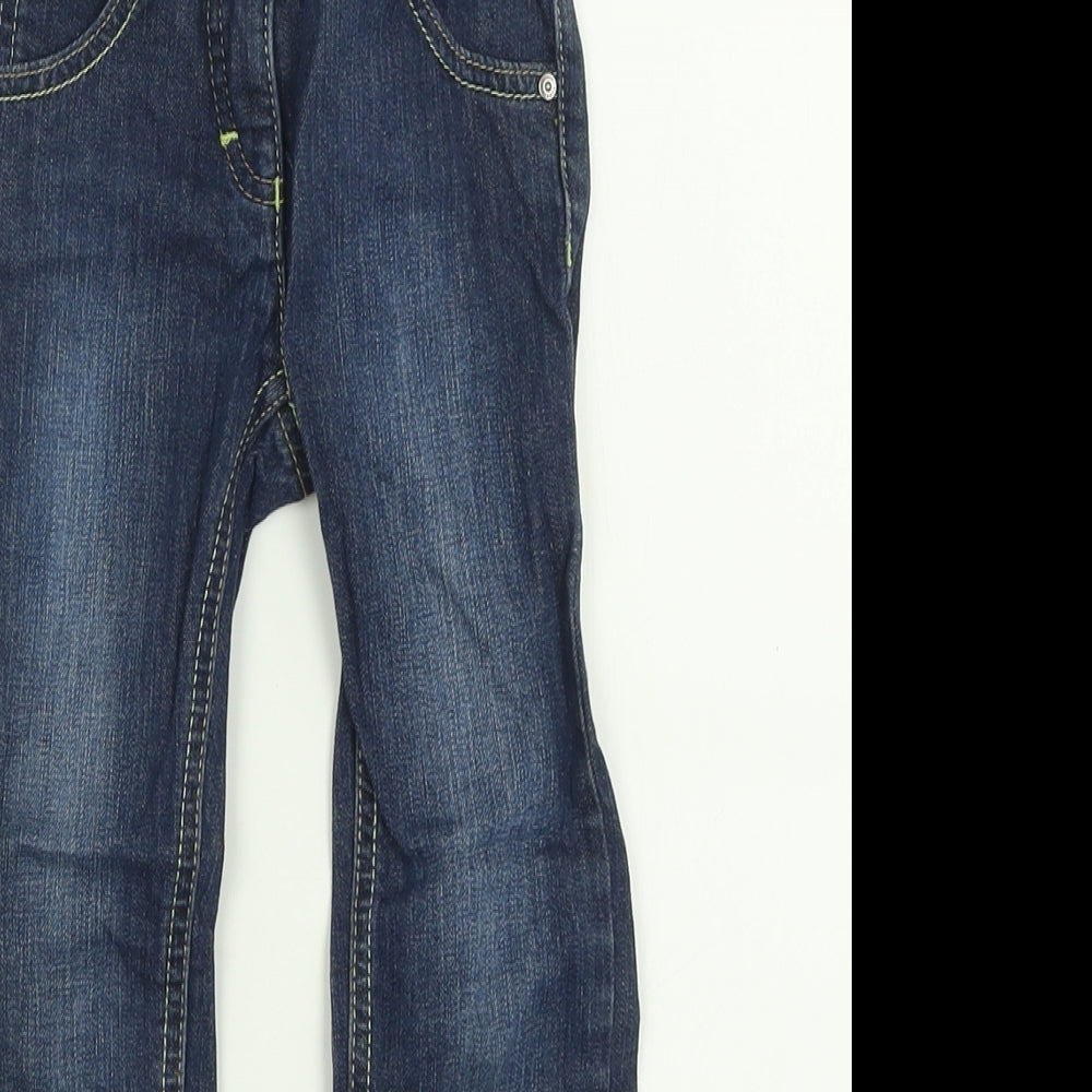 Esprit Boys Black  Cotton Straight Jeans Size 5 Years  Regular Button