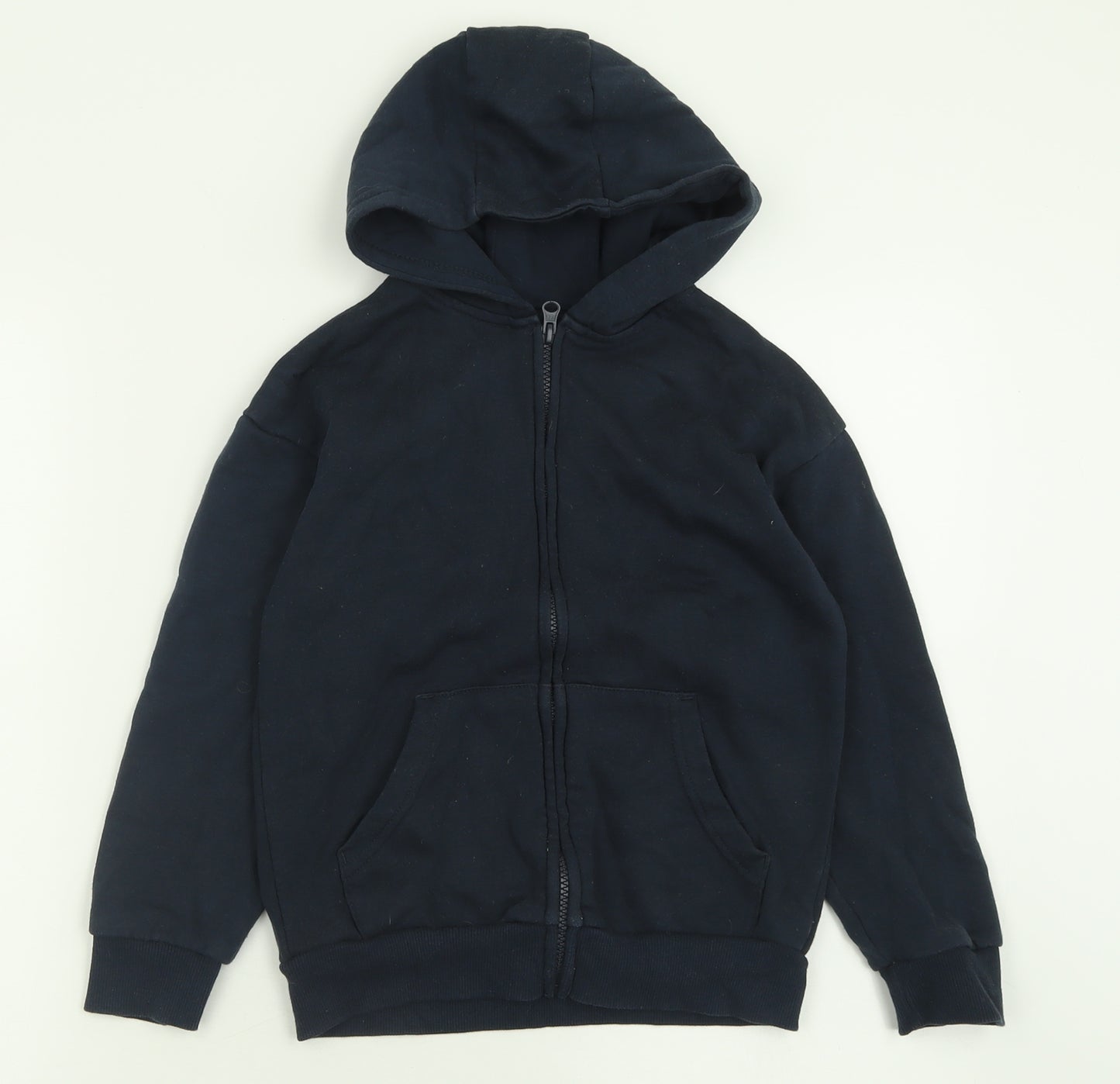 Dunnes Stores Boys Blue  Cotton Full Zip Hoodie Size 8-9 Years  Zip