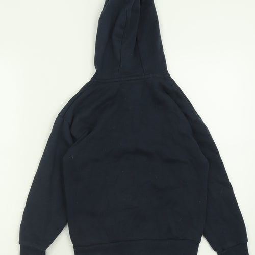 Dunnes Stores Boys Blue  Cotton Full Zip Hoodie Size 8-9 Years  Zip