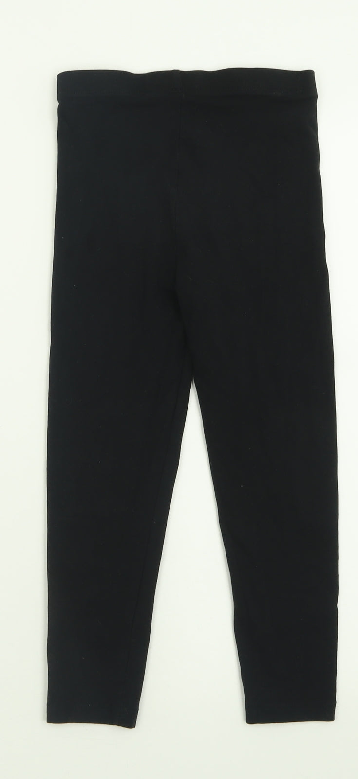 George Girls Black  Cotton Capri Trousers Size 6-7 Years  Regular Pullover