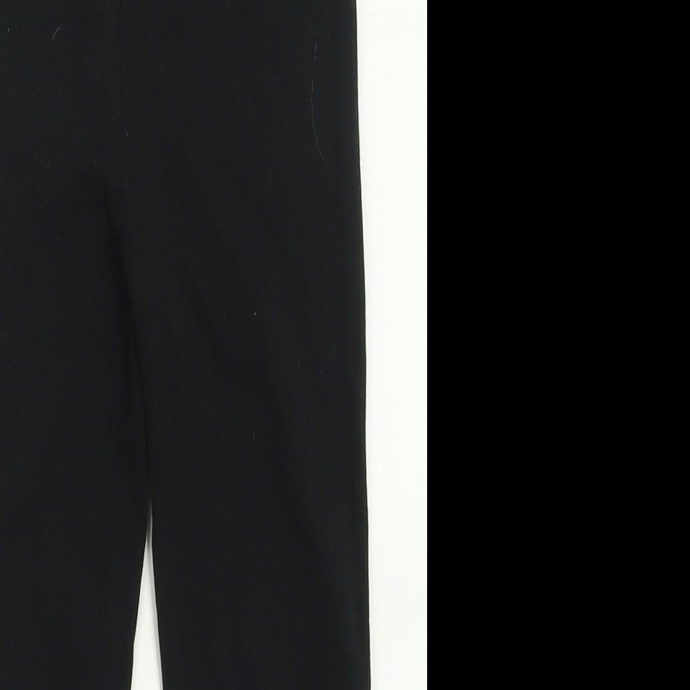 George Girls Black  Cotton Capri Trousers Size 6-7 Years  Regular Pullover