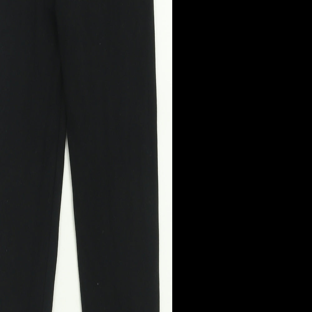George Girls Black  Cotton Capri Trousers Size 6-7 Years  Regular Pullover
