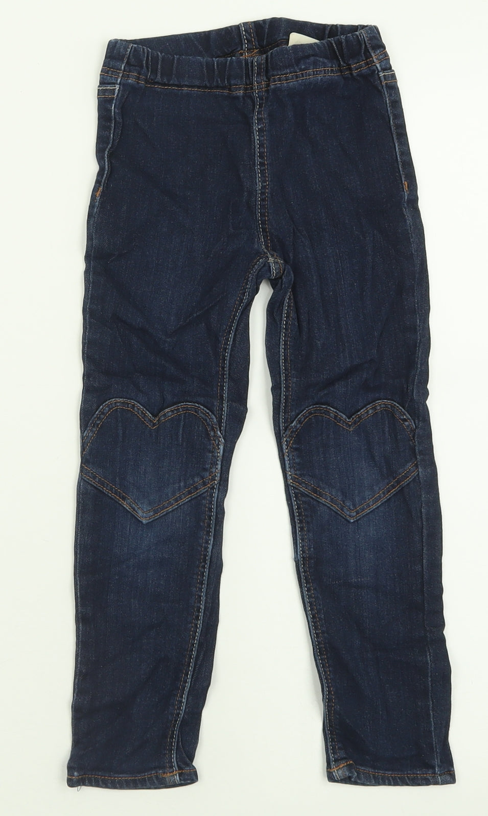 H&M Girls Blue  Cotton Jegging Trousers Size 4-5 Years  Regular Pullover