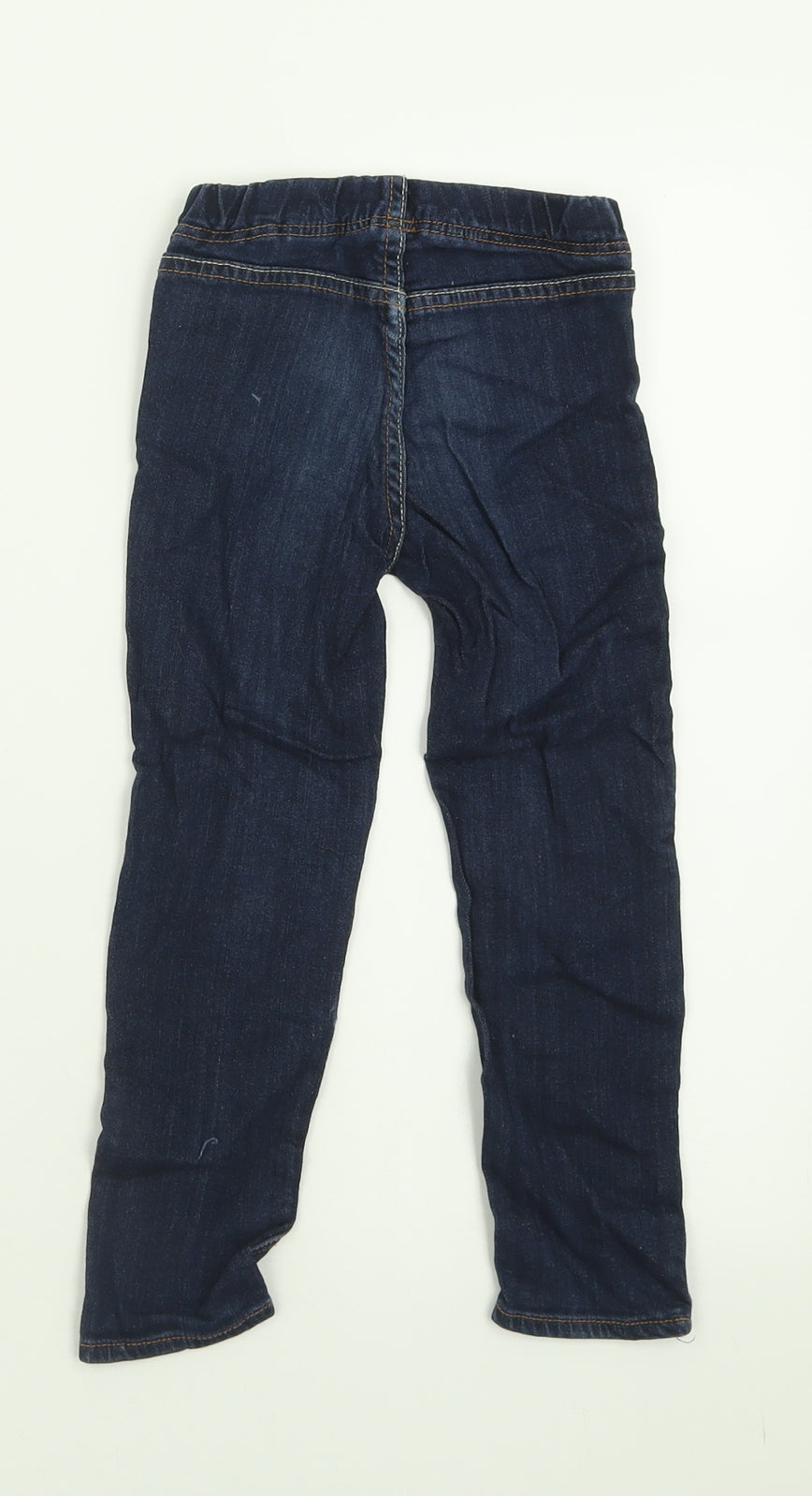 H&M Girls Blue  Cotton Jegging Trousers Size 4-5 Years  Regular Pullover