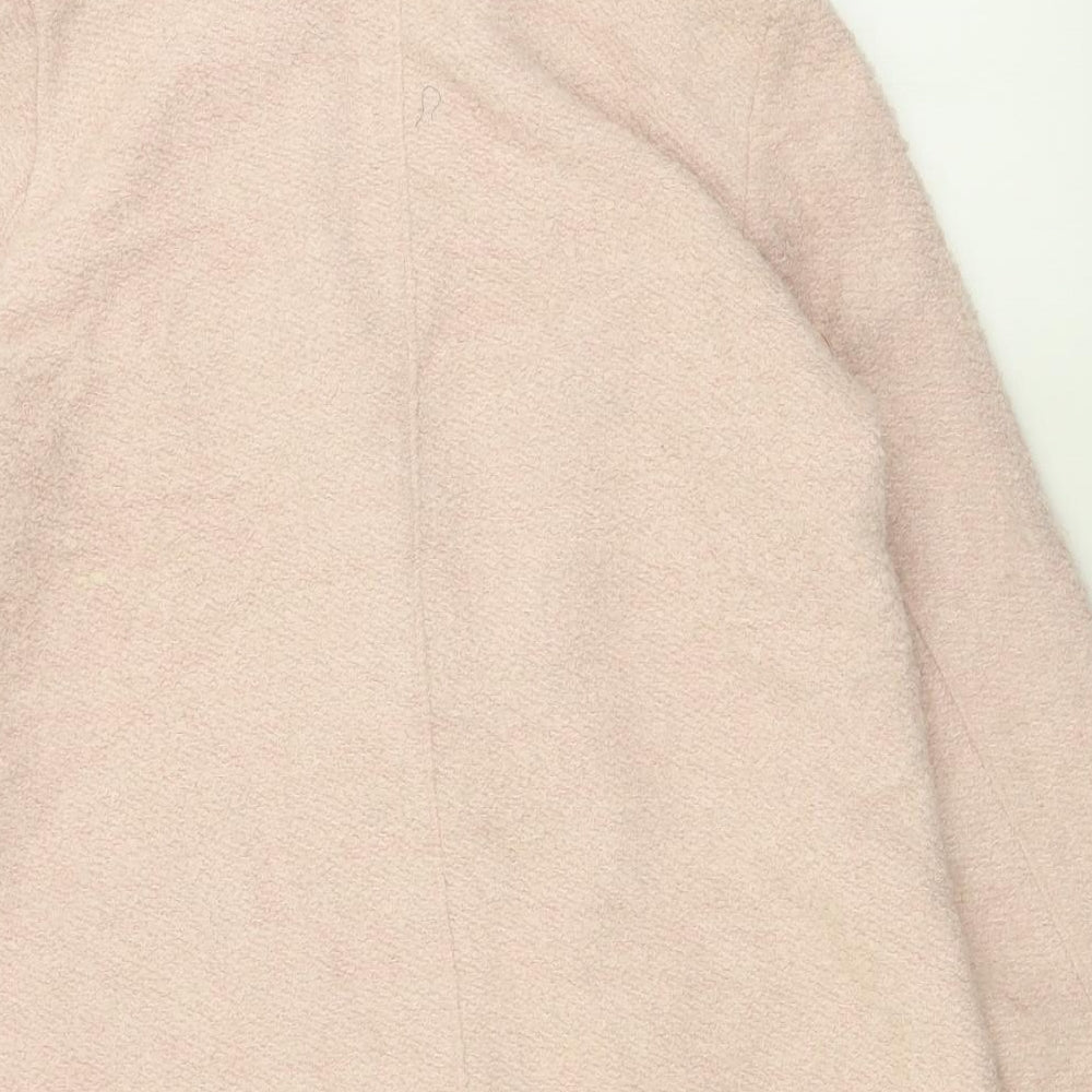 Per Una Womens Pink   Overcoat Coat Size 14  Button